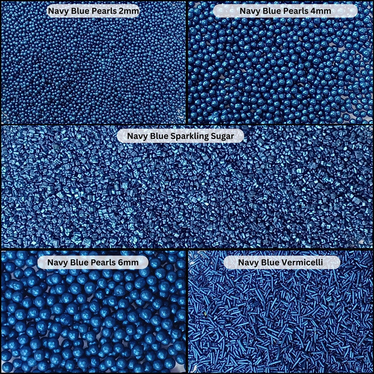 Confect Sprinkles for Cakes & Cupcakes Decoration | USP-10(Navy Blue)