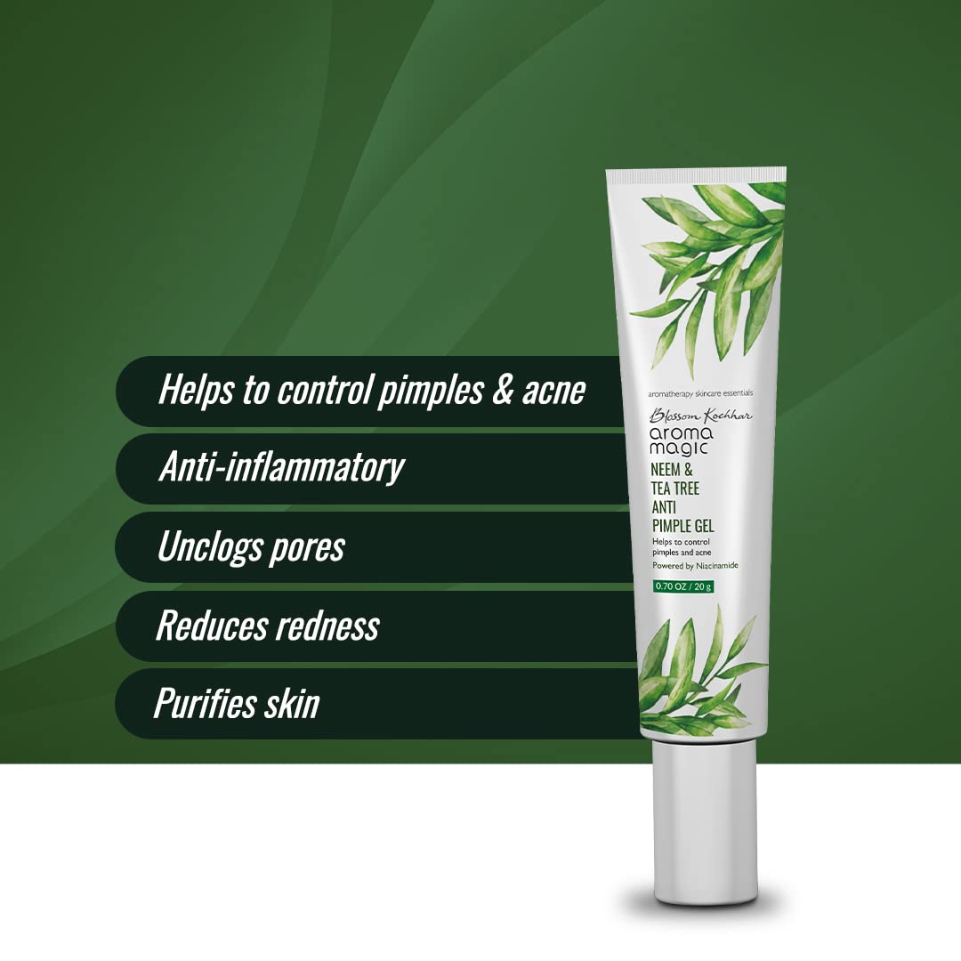 Aroma Magic Neem & Tea Tree Anti Pimple Gel - Niacinamide (20 gm)