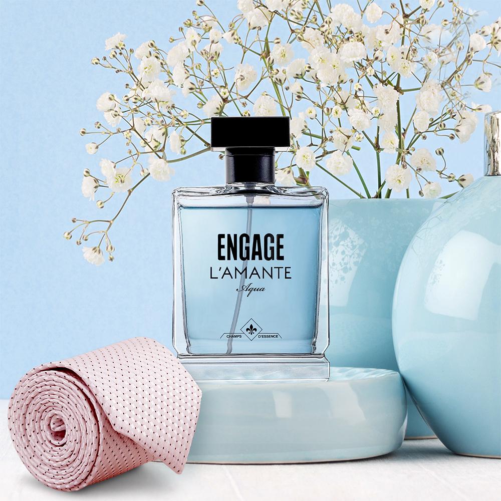 Engage L'amante Aqua Eau De Parfum for Men, Aqua Fragrance Long Lasting (100 ml)