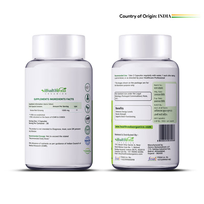 Health Veda Organics Plant Based Korean Red Ginseng Capsules