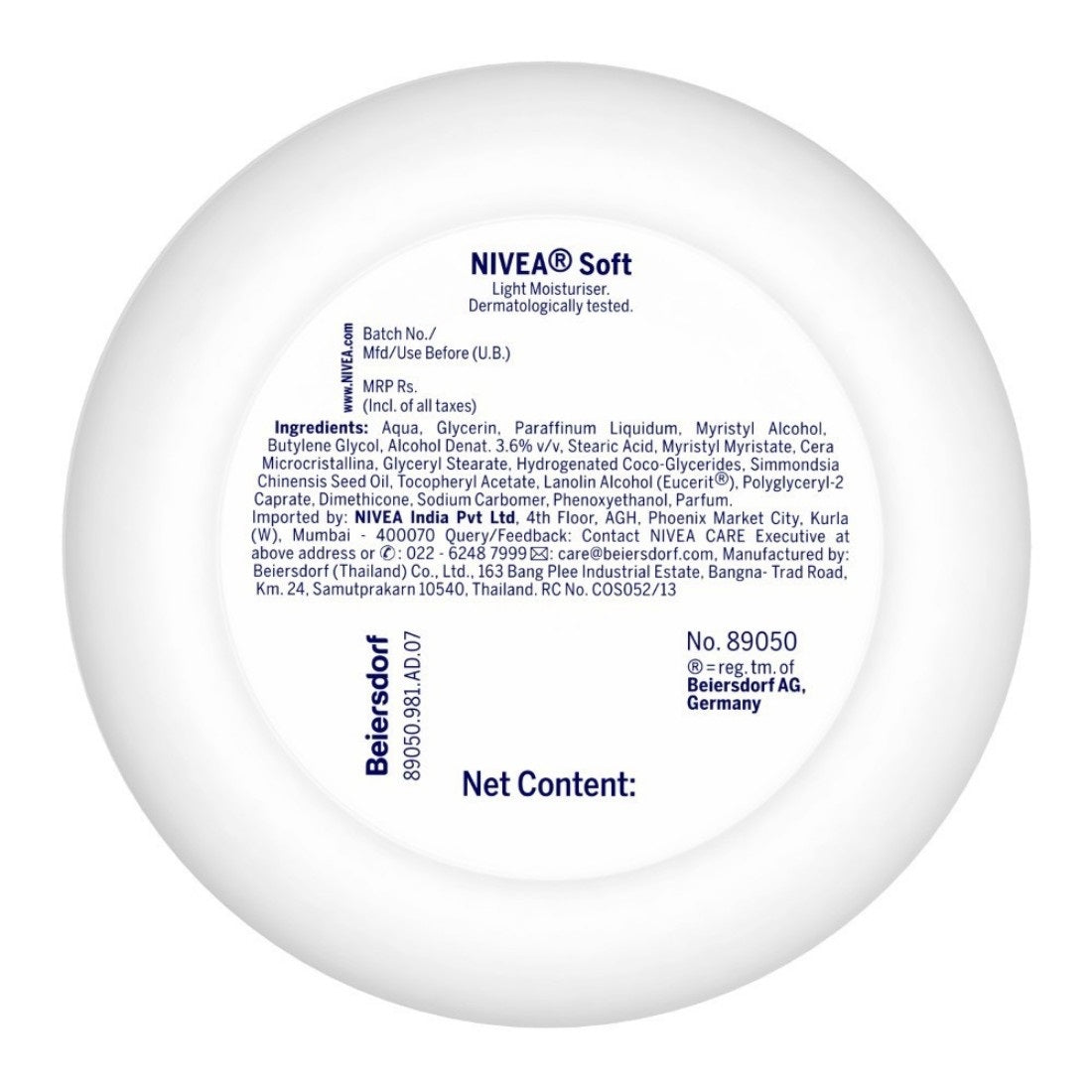 Nivea Soft Light Cream With Vitamin E & Jojoba Oil For Non-Sticky- Fresh, Soft & Hydrated Skin