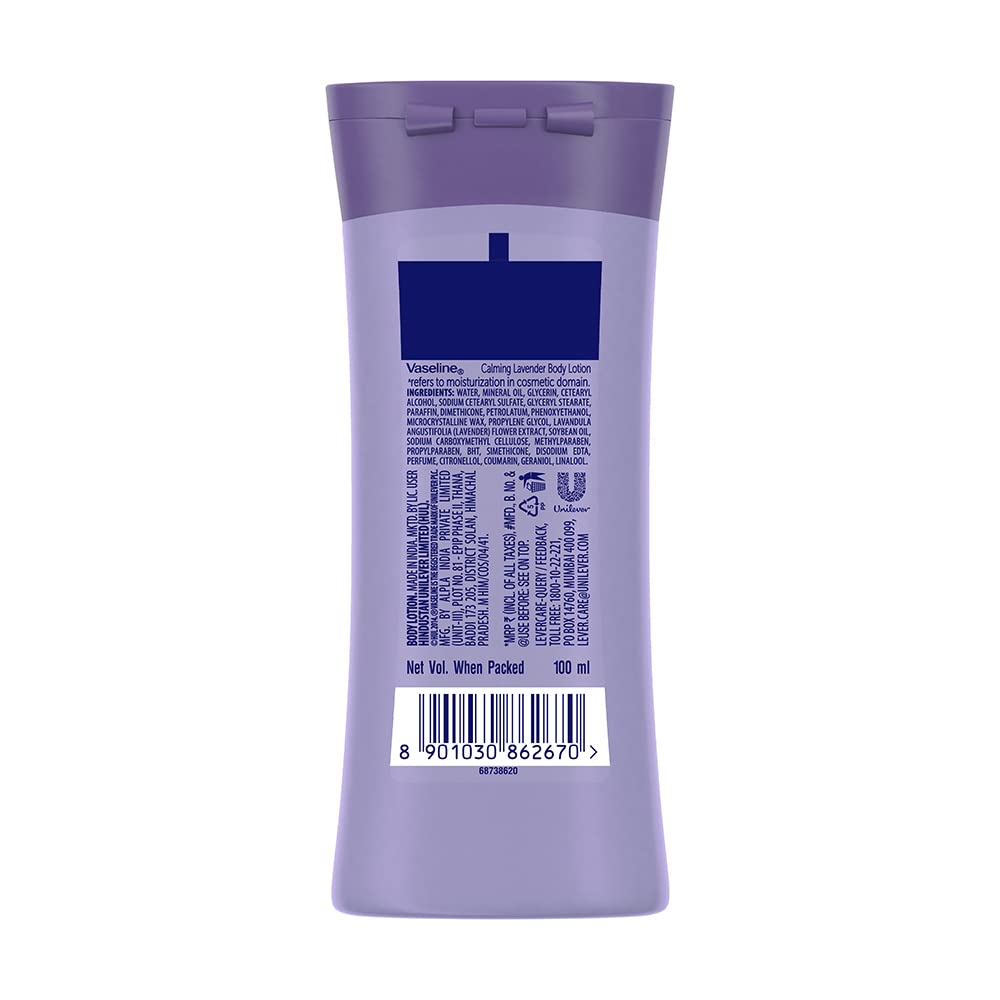 Vaseline Intensive Care Calming Lavender Body Lotion, For Healthy Skin (100 ml)