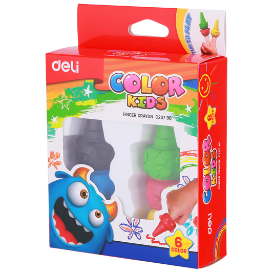 DELI EC20790 FINGER CRAYON SET - Color May Vary