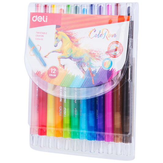 DELI EC20403 TWISTABLE MARKER SET - Color May Vary