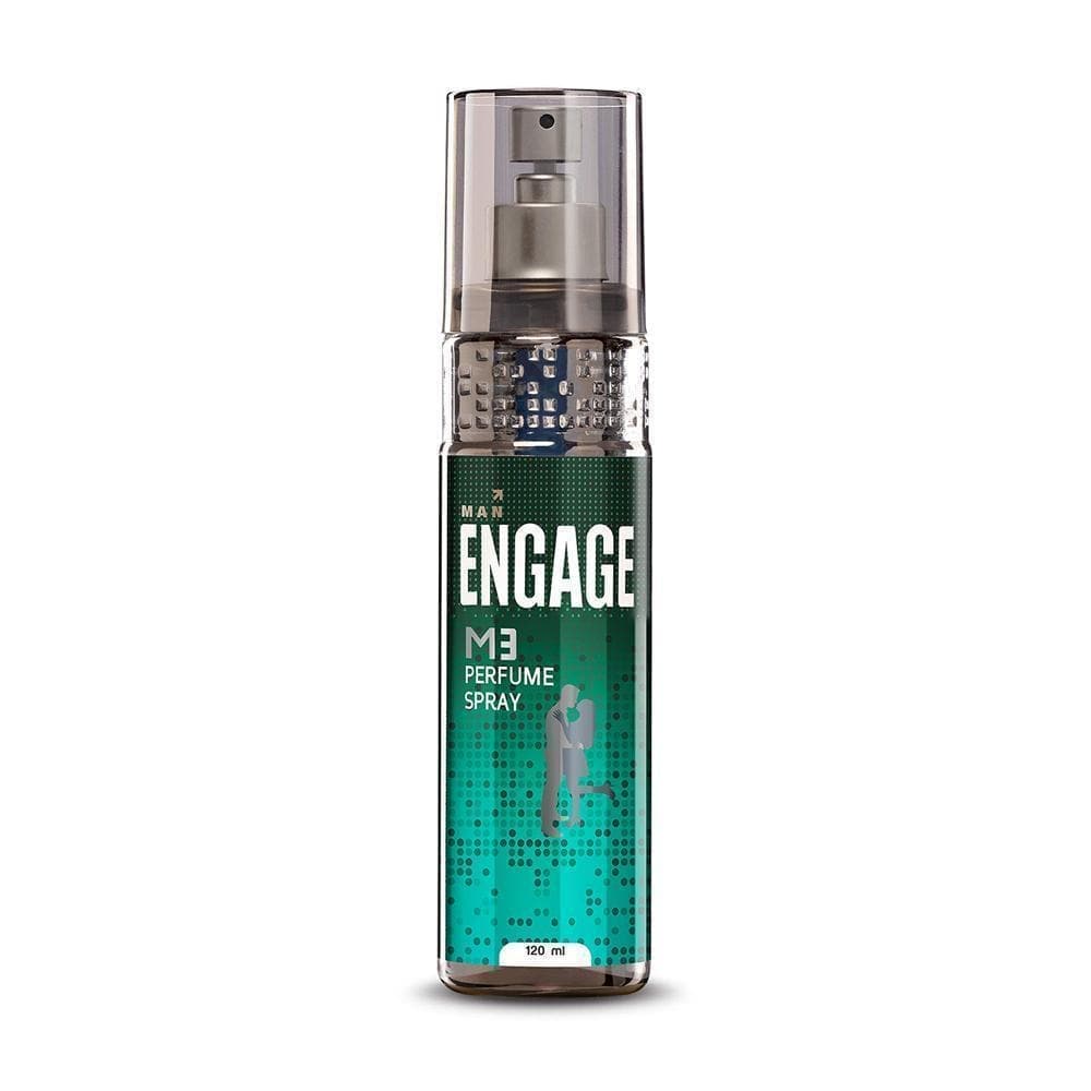 Engage M3 Perfume Spray for Men Fresh and Minty Fragrance, Skin Friendly Long Lasting (120 ml)