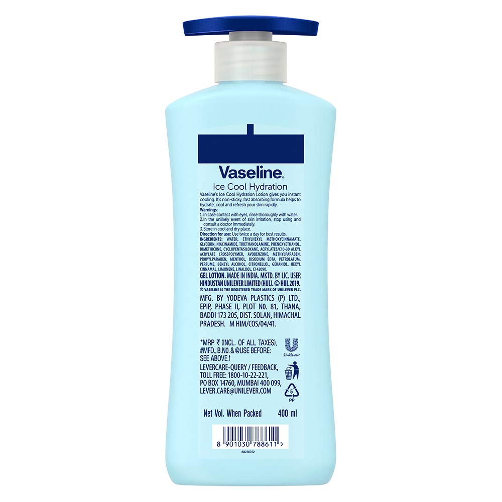 Vaseline Moisturiser Intensive Care Ice Cool Hydra