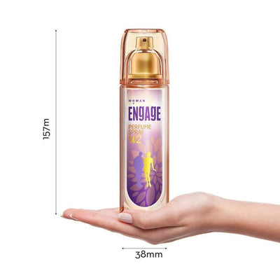 Engage W2 Perfume Spray For Women Floral & Fruity Skin Friendly (120 ml)