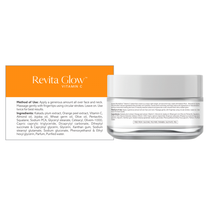 Jovees Revita Glow Vitamin C Cream Infused with Almond & Kakadu Plum (50 gm)