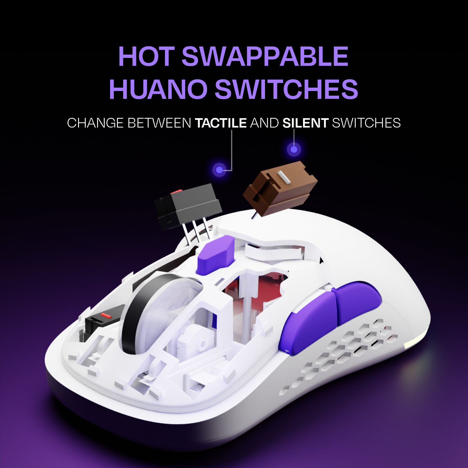 Chimera White Wireless Gaming Mouse – Himkhand