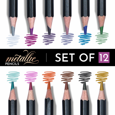BRUSTRO Artist Metallic Colour Pencil Set of 12