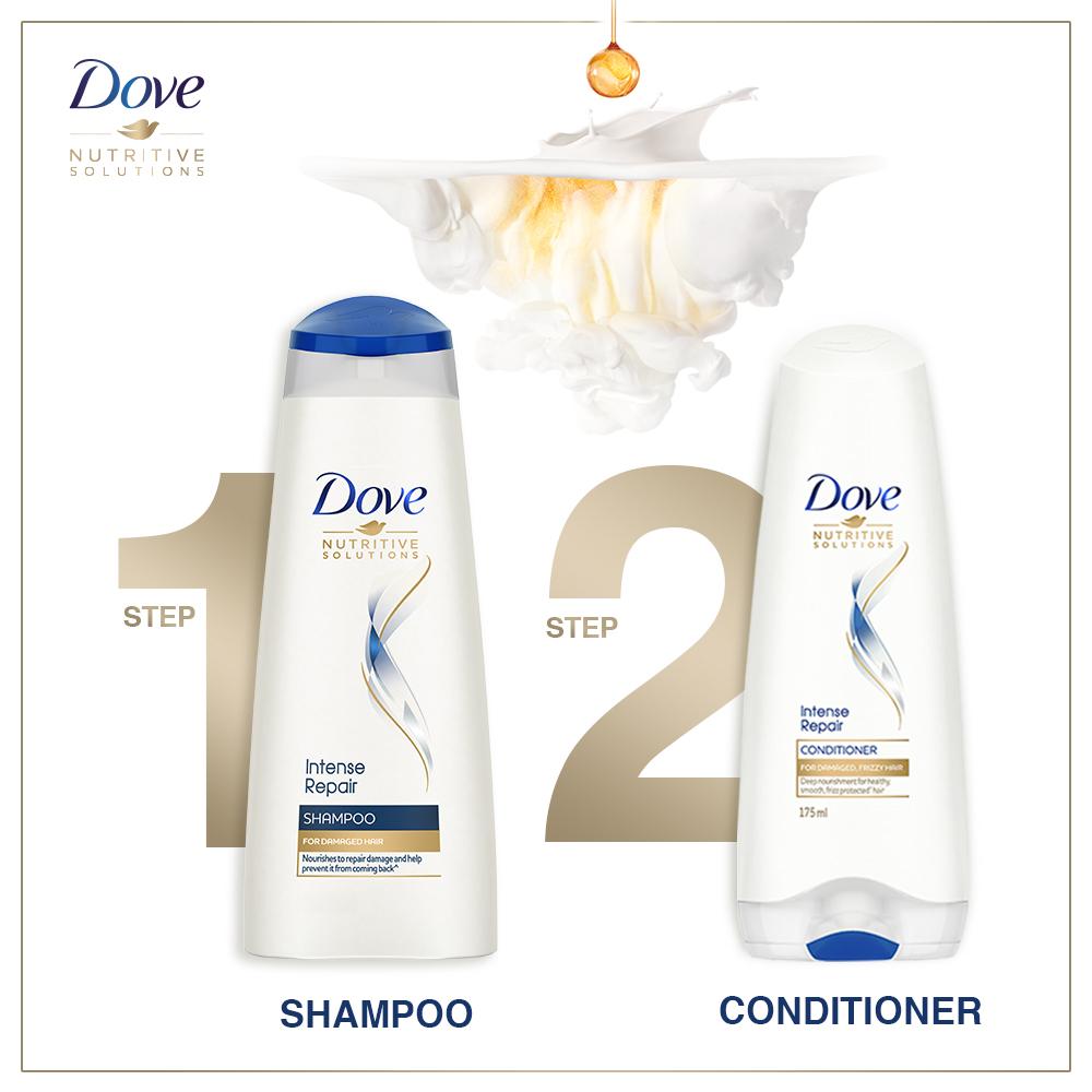 Dove Intense Repair Hair Shampoo, Repairs Dry and Damaged Hair