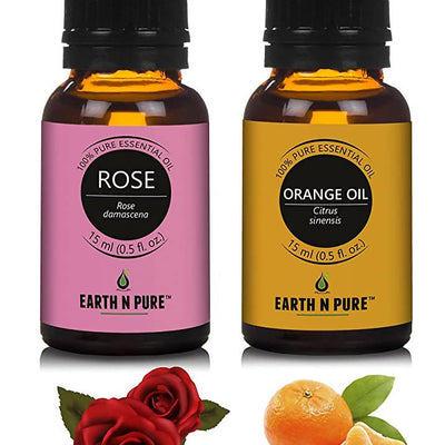 Earth N Pure Rose & Orange Essential Oils