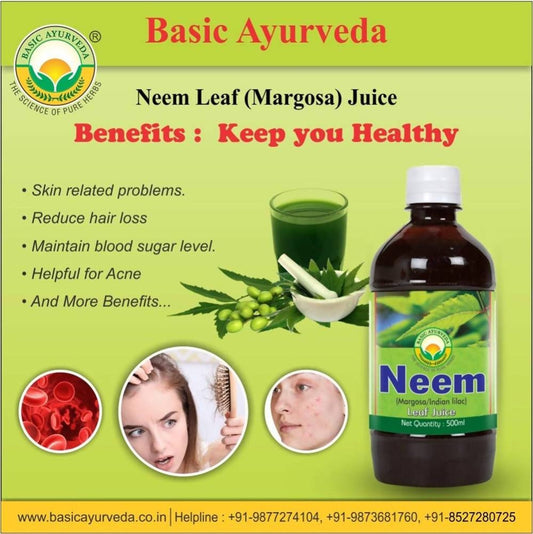 Basic Ayurveda Neem Leaf Margosa Juice