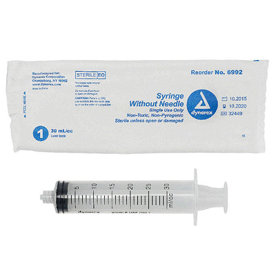 Syringe without Needle, Luer Lock Style Syringe