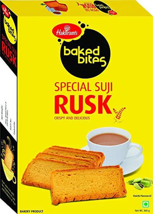 Haldiram's Special Suji Rusk Elaichi flavored Sooji Rusk  (184g)