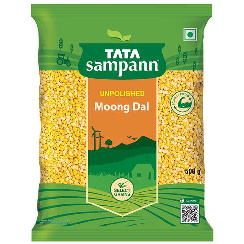 Tata Sampann Moong Dal/Hesaru Bele, 500 g Pouch