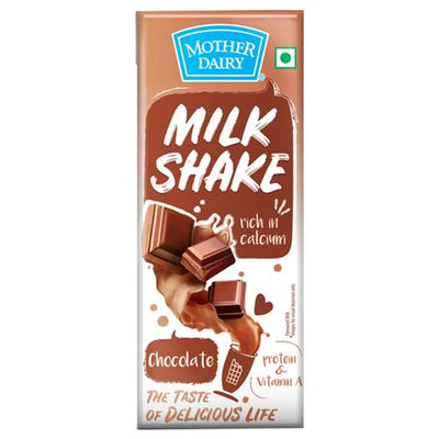 Mother Dairy Milkshake - Chocolate, 180 ml Carton
