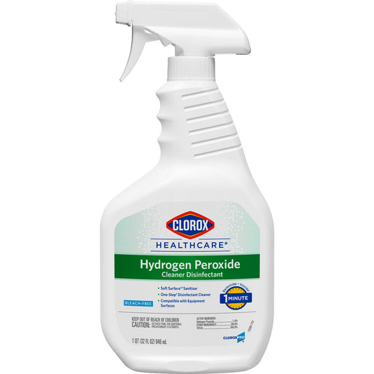 Clorox Healthcare Hydrogen Peroxide Surface Disinfectant Spray Cleaner & Sanitizer 32 oz