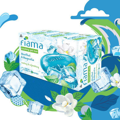 Fiama Menthol and Magnolia Cool Gel Bar