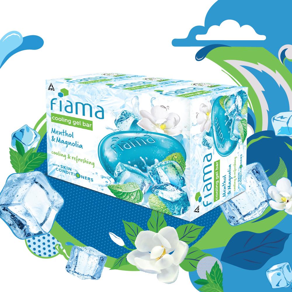 Fiama Menthol and Magnolia Cool Gel Bar