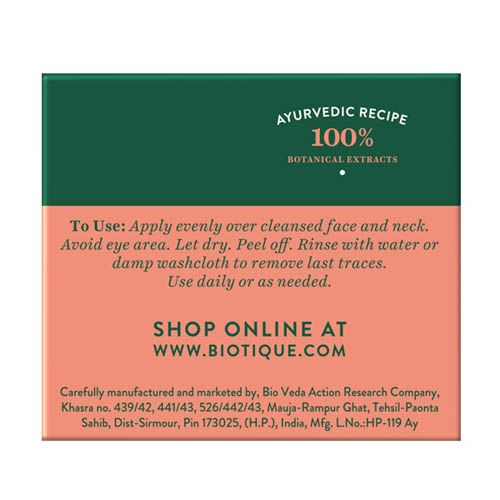 Biotique Peach Clarifying and Refining Peel Off Mask for Oily and Acne Prone Skin - 50 gms
