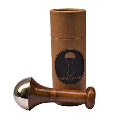 Goods Health Shop Kansa Wand Face Bronze Foot Massager With Wooden Handle For Detoxification And Deep Relaxation