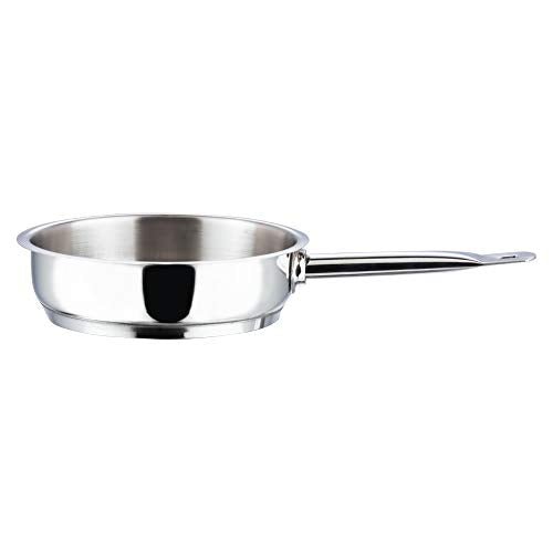 Vinod Stainless Steel Induction Friendly Tuscany Set 5 Pieces - Saucepan (14 cm/1.3 Litre), 3 Cassseroles (14 cm,16 cm & 18 cm/1.3,2 & 2.8 Litre), Frypan (18 cm) & 3 Glass Lids