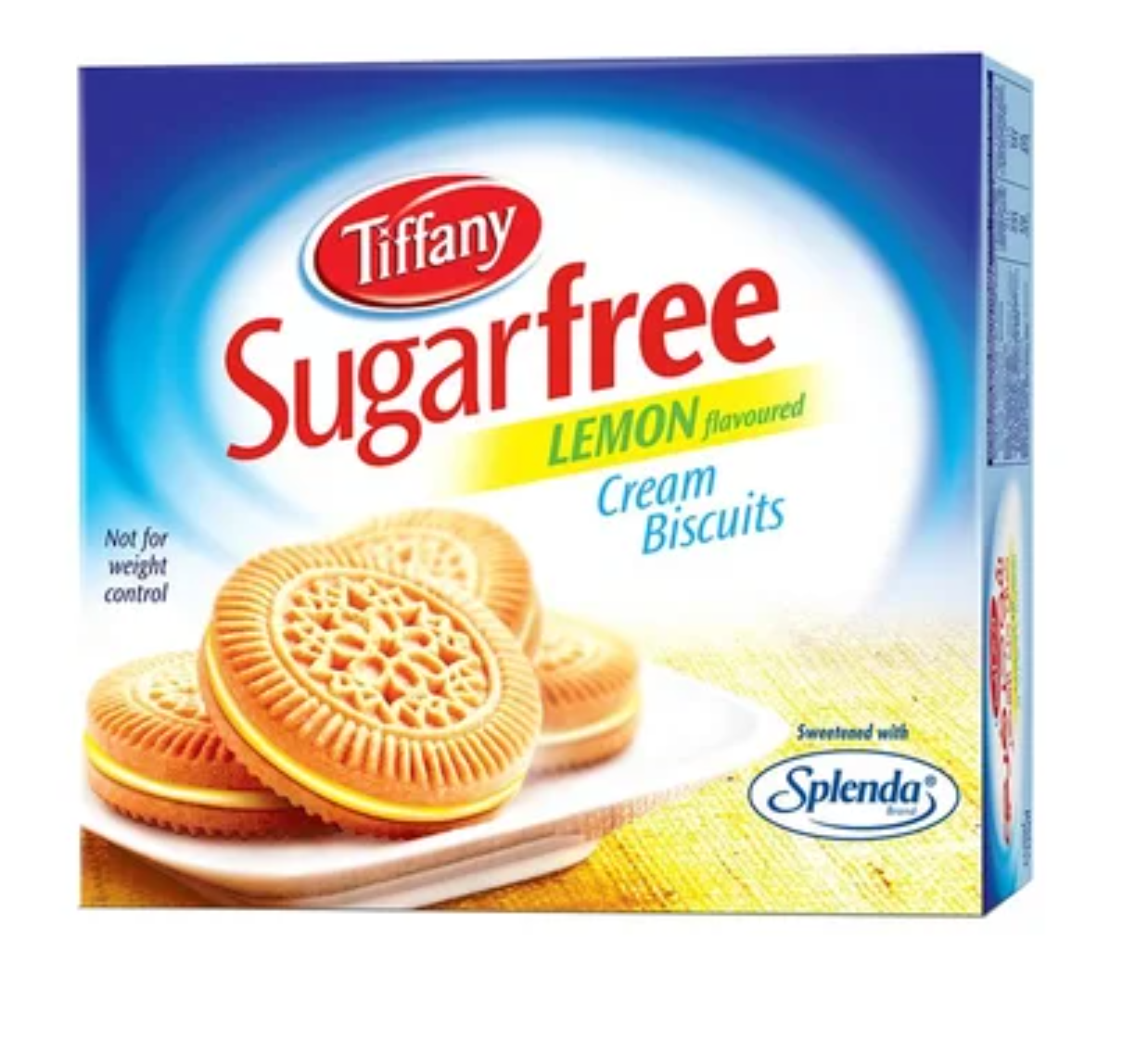 Tiffany Sugar Free Cream Biscuits - Lemon Flavour - 162GM