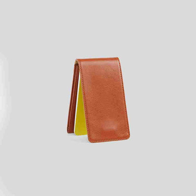myPAPERCLIP Classic Edition Flippy Journal Nano Size Notebook | Mini Book For Gifting | Pocket Size Made Of Italian Vegan Leather | 96 Pages, Black, Pack of 1