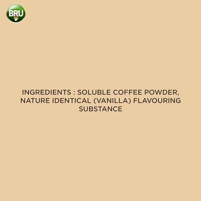 Bru Gold Vanilla 100gram | Premium Freeze Dried Coffee | Aromatic Flavoured Instant Coffee | Makes 80 cups |Powder|Jar