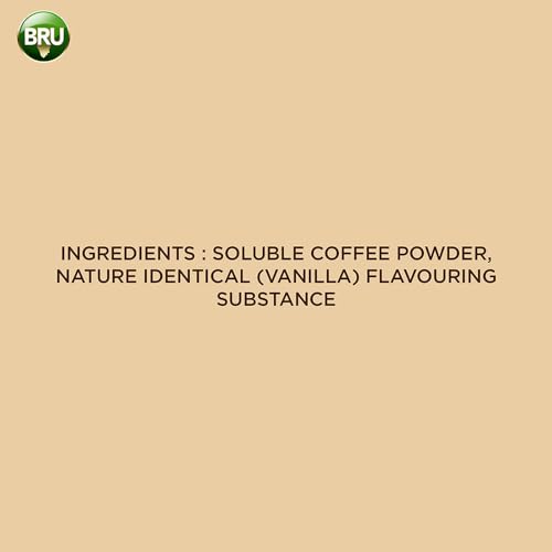 Bru Gold Vanilla 100gram | Premium Freeze Dried Coffee | Aromatic Flavoured Instant Coffee | Makes 80 cups |Powder|Jar