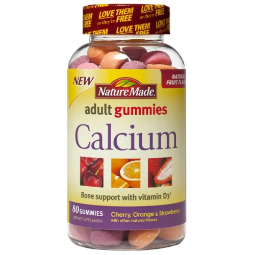 Nature Made Calcium plus D3 Gummies Supplement 80 ct