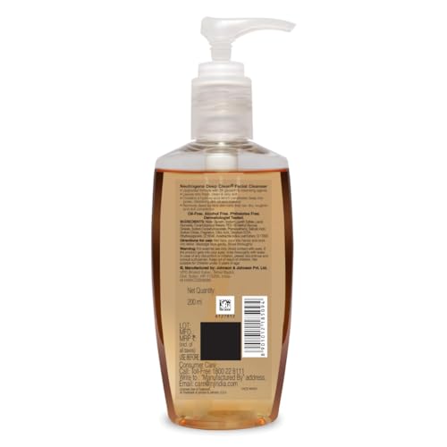 Neutrogena Deep Clean Facial Cleanser For Normal To Oily Skin, 200ml
