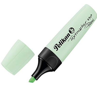 Pelikan Pastel Highlighter Marker, Chisel Tip, Aqua Turquoise, Light Yellow, Lightpink, Lavender, Soft Orange, Meadow Green, Pack of 6