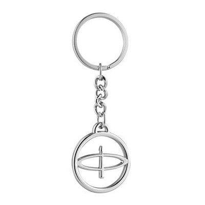 Parker Classic Stainless steel Ball Pen logo Keychain - Blue Ink, Pack Of 1