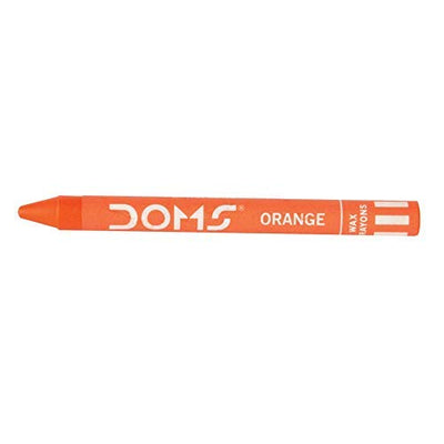 Doms 12+1 Shades Extra Long Coloured Wax Crayons for School Nursery Home (10 Pack)