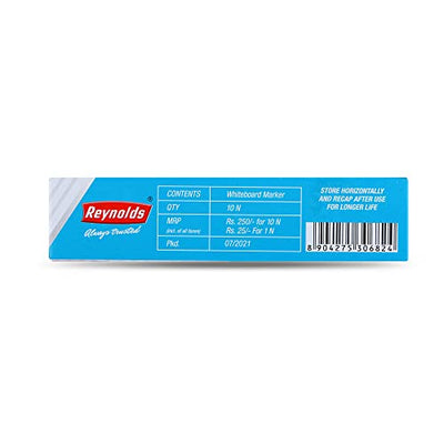 Reynolds HD Whiteboard Marker - Red Ink, Pack of 10