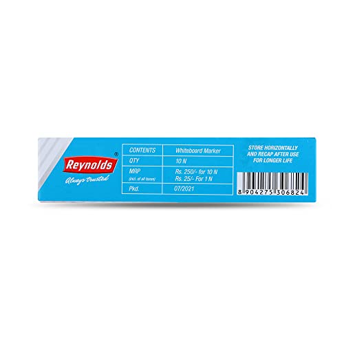 Reynolds HD Whiteboard Marker - Red Ink, Pack of 10