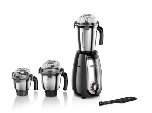 Bosch TrueMixx Pro MGM8836MIN 1000 Watt 3 Jar Mixer Grinder, (Black) (Indian Plug)