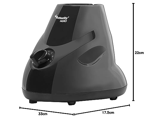 Butterfly Hero Mixer Grinder, 500W, 3 Jars (Grey) (Indian Plug)