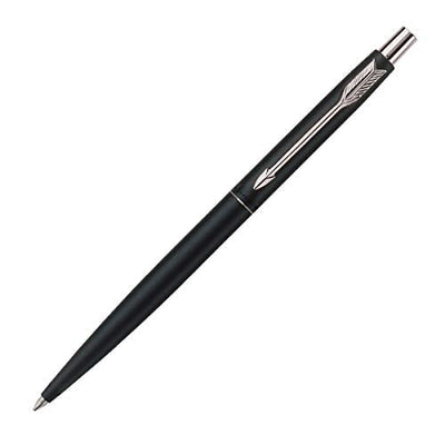 Parker Classic Matte Black Chrome Trim Ball Pen - Blue Ink, Pack Of 1