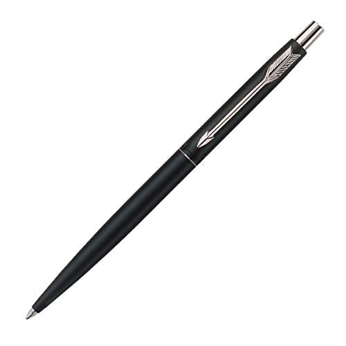 Parker Classic Matte Black Chrome Trim Ball Pen - Blue Ink, Pack Of 1