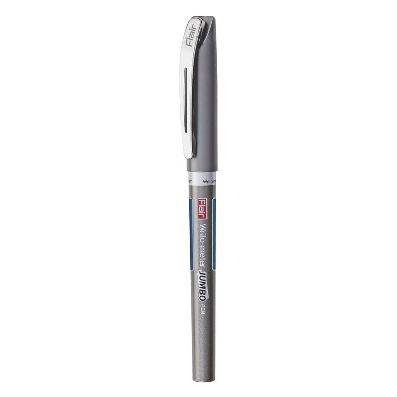 FLAIR Writometer Jumbo Ball Pen ,  Blue Ink, Pack of 4