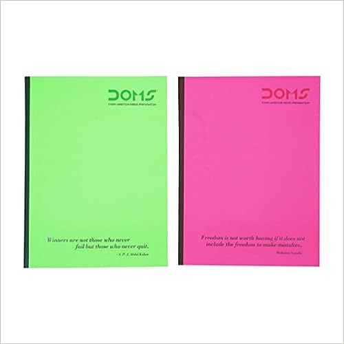 Doms Neon Series Soft Bound Notebook -  Single Line