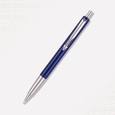 Parker Vector Standard Chrome Gold Trim Ball Pen - Blue Ink, Pack Of 1