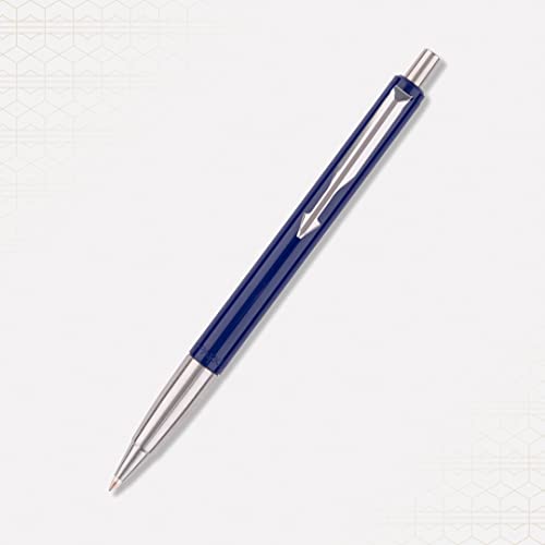 Parker Vector Standard Chrome Gold Trim Ball Pen - Blue Ink, Pack Of 1