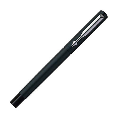 Parker Vector Matte Black Chrome Trim Fountain Pen - Black Ink, Pack Of 1