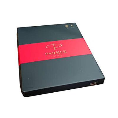 Parker Beta Premium Roller Ball Pen with A5 Houndstooth Print Notebook - Blue Ink, Pack Of 1