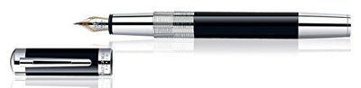 Waterman Elegance Black ST FP Pen(Medium Nib)