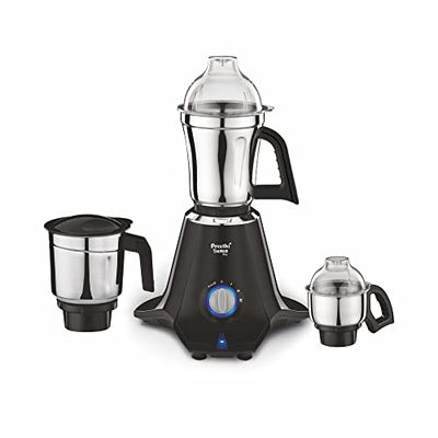 Preethi Taurus Pro MG-256 Mixer Grinder, Black, 3 Jars,Powerful 1000 Watt motor for perfect grinding in 90 sec, Shock proof ABS Plastic Body, 5 Yr Motor Warranty & Lifelong Free Service